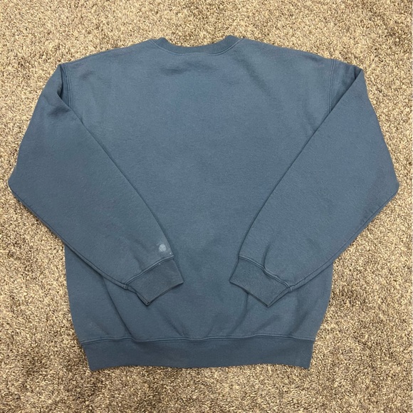 Vintage Alaska sweatshirt mens medium blue crewneck pullover retro thrashed - Picture 10 of 10